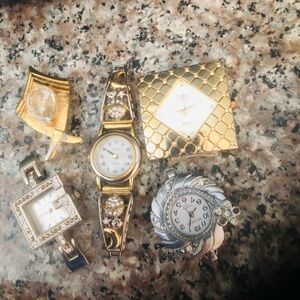 Gold and Silver Watch Set
